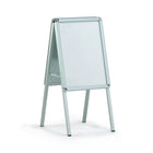 SECO Panneau de trottoir intérieur/extérieur, Snap A-Frame, 22" x 28", Argent-Fini dans une finition en aluminium argenté satiné de haute qualité, conception de cadre à pression pour des changements de panneau faciles