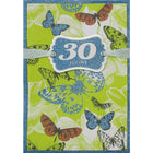 Rosedale - Carte de voeux, anniversaire 30 ans, papillons-Imprimé sur papier de qualité couché