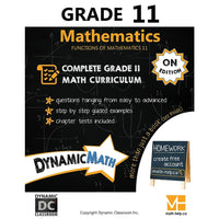 Dynamic Math - Cahier d'exercices, Ontario, 11e année-Couvre le programme de mathématiques de 11e année de l'Ontario