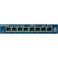 NETGEAR – Commutateur Ethernet de bureau ProSafe Plus à 8 ports (GS108NA)-24 ports Ethernet 10/100/1000 Mb/s Ethernet à détection automatique