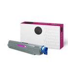 Premium Tone - Okidata C3400/3600 Cartouche de toner Compatible, Magenta-Magenta