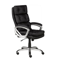 Brassex - Chaise de bureau executif Elius, noir-Colis standard