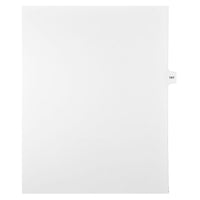 Mark Maker – Onglets séparateurs juridiques blancs, 1/15 onglets, format lettre, sans trous, numéro 141, 25/paquet-Onglets séparateurs blancs, 1/15 onglets
