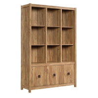 Sauder Cannery Bridge Mur de rangement - 7 tablettes - 71.97" H - Finition Sindoori Mango (424192)-Le Standard - Finition Sindoori Mango - Bois D'ingénierie