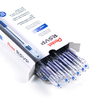 Pentel - Stylos à bille R.S.V.P. - 1,0 mm - bleu - paquet de 12-Prise ergonomique Comfort Zone en caoutchouc