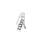 Échelles roulantes Roll & Fold, Matériau du cadre - Acier, Nbre de marches - 5, Hauteur de la plateforme - 50", Profondeur de-1