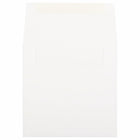 JAM Paper Enveloppes de 5,5 x 5,5 po, blanc semi-glacée, 50/paquet-Intérieur vierge où écrire un mot personnalisé