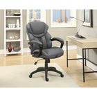 Dormeo - Fauteuil de direction Espo Octaspring, gris-Bras de fauteuil noirs avec accoudoirs capitonnés souples