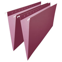 Staples Chemises suspendues de couleur, format légal, 8 1/2 po x 14 po, bourgogne-Format légal