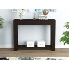 Safdie & Co. 40L Table Console - Cappuccino 2 Tirroirs 1 Étagère-Deux grands tiroirs de rangement avec une étagère.