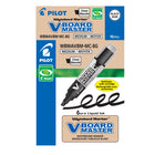 Pilot - Marqueurs à effacement sec BeGreen Wyteboard − Pointe biseautée − Noir − Paquet de 10-Pour les surfaces à effacement sec  