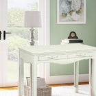Plata Import - Lu Bureau Secrétaire Bureau Style Français", Blanc-Bureau en Panneaux de fibres à densite moyenne