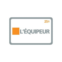 L'Equipeur â€“ Carte-cadeau de 25 $-Les récompenses Air Miles ne s'appliquent pas sur l'achat de cartes-cadeaux.