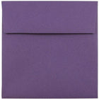 JAM Paper Enveloppes carrées de 5,5 x 5,5 po, violet foncé, 1000/paquet (263914942b)-Enveloppes carrées pour invitation