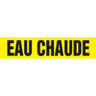 Accuform Signs - Étiquettes Autocollantes Pour Tuyaux, 8po La X 1po H, Dia Du Tuyau 3/4po - 1-1/4po, Noir Sur Jaune, paquet de 5-Couleurs Noir sur jaune