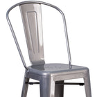 Flash Furniture - Tabouret de bar à enduit lustré de 30 pouces de hauteur pour l'intérieur avec dossier-Taille du siège: 14 po larg. x 14 po prof.