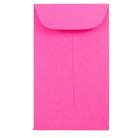 JAM Paper Enveloppes Colourées #6 Coin Commerciales - 3,375" x 6" - Rose ultra fuchsia - Paquet de 50-Couleur : Fuchsia Couleur : Rose Enveloppes pour pièces