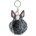 Merangue - Porte-clés Pom Pom Bouledogue Français - Gris-Durable et amusant