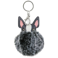 Merangue - Porte-clés Pom Pom Bouledogue Français - Gris-Durable et amusant