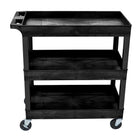 Luxor â€“ Chariot robuste de 18 x 32 po, trois tablettes-Chariot utilitaire idéal comme chariot de service ou de rangement, ou comme chariot de jardin