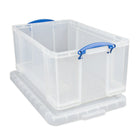 Really Useful Boxes – Boîte de rangement de6 4 l, transparent-Couleur : Incolore