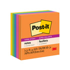 Post-it - Feuillets super collants - collection Coup de pouce - 3 po x 3 po - 90 feuillets/bloc - 450 feuilles - paquet de 5-Les Feuillets super collants Post-it offrent deux fois plus d’adhérence