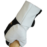 IMPACTO® BG485 Grand Paire Gant Air Glove® Antivibrations avec support de poignet cuir, demi-doigts, Air paume/doigts/pouce-1