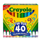 Marqueurs à trait large lavables Crayola, paquet de 40-Comprend 40 marqueurs Crayola de couleurs assorties