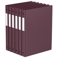 Davis Group Super économie, Reliure à anneaux ronds 5/8 po, paquet de 6 – Bourgogne-3 Reliure À Anneaux