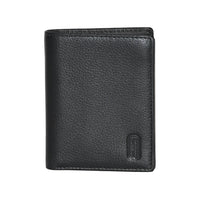 Club Rochelier - Porte-cartes et portefeuille à rabat - Noir-Noir - Cuir