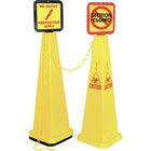 Lamba - Cônes de signalisation, NC672, base : 12 long. x 12 larg. (po), 2/paquet-Dimensions de la base : 12 long. x 12 larg. (po)