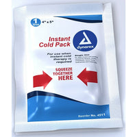 Dynarex – Bloc-glace 4511 Instant Cold, 4 po x 5 po, paq./24-Idéal pour réduire l'enflure, les entorses légères, les brûlures, les saignements de nez et les maux de tête