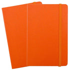 JAM Paper - Carnet ligné à couverture rigide, fermeture à élastique, format voyage (4 x 6 po), orange, 2/paquet (340528848g)-Cahier/journal à couverture rigide orange soleil