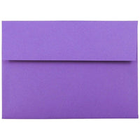 JAM Paper Enveloppes format livret papier recyclé de couleur vive, ferm. gommée, 5 1/4 x 7 1/4 po, violet, paq./100-Violet