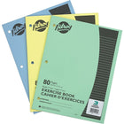 Hilroy - Cahier d'exercices, lignes de 7 mm, 3 trous, 10 7/8 po x 8 3/8 po, 80 pages, paq./3-Les cahiers d’exercices classiques sont parfaits pour les élèves du primaire