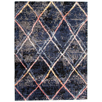 ECARPETGALLERY - Tapis Morocco Abstract  Bleu 5'3" x 7'3"-5 pi 3 po x 7 pi 3 po