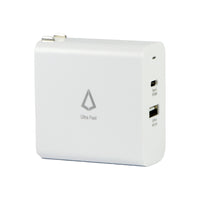 Chargeur mural LBT 30W à alimentation électrique double port (PD) (18W + 12W)-Sortie totale de 30 W: port USB-C PD 18 watts et port USB-A QC 12 watts.