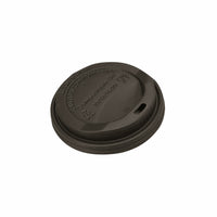 Globe Commercial Products - 8 oz Couvercle dôme PP - Noir - 1000 pack-8 oz Couvercle dôme PP - Noir
