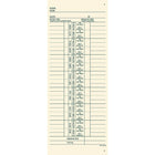 Staples Cartes de présence hebdomadaires, 3 1/2 po x 9 po, bilingues-7 jours, temps normal, supplémentaire, entrée/sortie