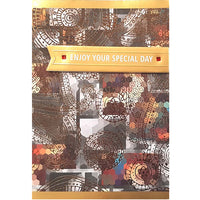 Rosedale Gold - Cartes de souhaits/Enveloppes 51/2 po x 8 po, paquet de 6-Cartes de souhaits qualité boutique.