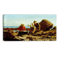 Designart – Toile imprimée, Les constructeurs de bateaux, Winslow Homer (PT5018-40-20)-Impression