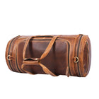 Tolredo Helios Leather Travel Barrel Bag - Brown-Raccords robustes pour supporter le poids