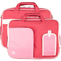 Classic Clamshell Sacoche pour Ordinateur Portable 13,3 po, Rose-Sacoche polyvalente pour ordinateur portable Comprend des poches pour accessoires pour cartes de visite, stylets, stylets et tablettes ou organisation sans effort.