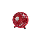 Honeywell - ChillOutMD Ventilateur de bureau de 6 po avec adaptateur USB et c.a. et réglages manuels, rouge-Diamètre de 6 po, lame de 4,5 po