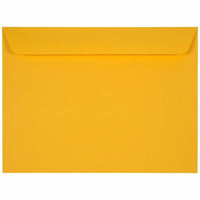 JAM Paper - Enveloppes Premium pour Livret - 9" x 12" - Jaune Tournesol - Paquet de 100-Couleur : jaune tournesol.