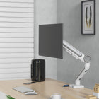 ShoppingAll - Support de moniteur simple robuste pour écrans de 13 à 35 po - Blanc-Garantie fabricant limitée de 1 an