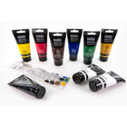 Liquitex Basics - Boite Acrylique pour debutants-9 tubes 75ml (Terre d'Ombre Brulee  Vert de Hooker Permanent  Mars Black  Jaune Primaire  Rouge Primaire  Jaune de Mars  Bleu Primaire  2 x Blanc de Titane)