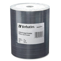 Verbatim – Cylindre de disques inscriptibles 97016 DVD, DVD-R, 16X, 4,7 Go, 100/paq.-Emballage : emballé