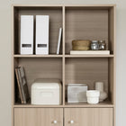 South Shore - Helsy Bibliothèque avec portes - Orme naturel-9