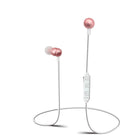 Écouteurs sans fil rechargeables Sharper Image avec microphone - rose (SBT533RG)-Son stéréo sans fil haute définition
